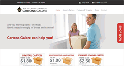 Desktop Screenshot of cartonsgalore.com.au