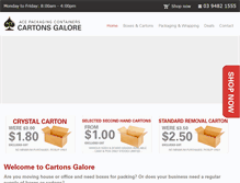 Tablet Screenshot of cartonsgalore.com.au